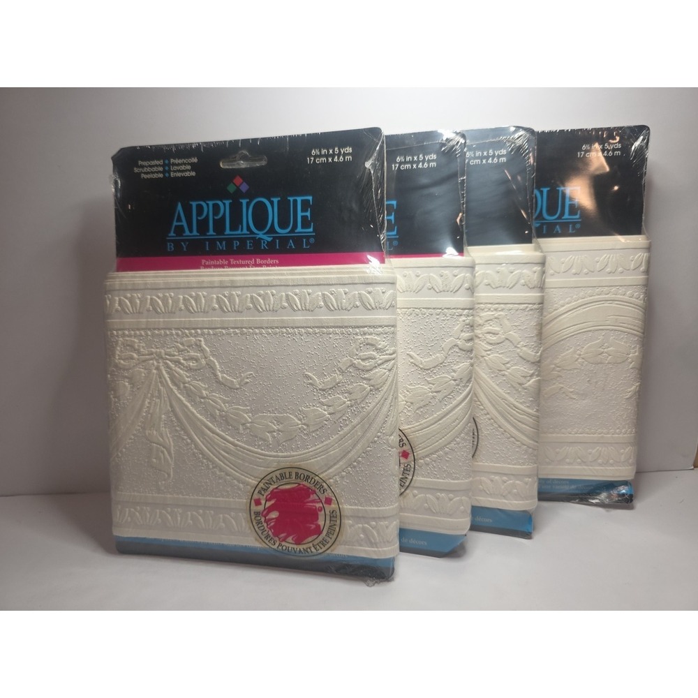 Paintable Border # APC9056B Imperial Wall Coverings Inc Lot Of 4